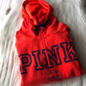 vs pink orange half zip hoodie 💰